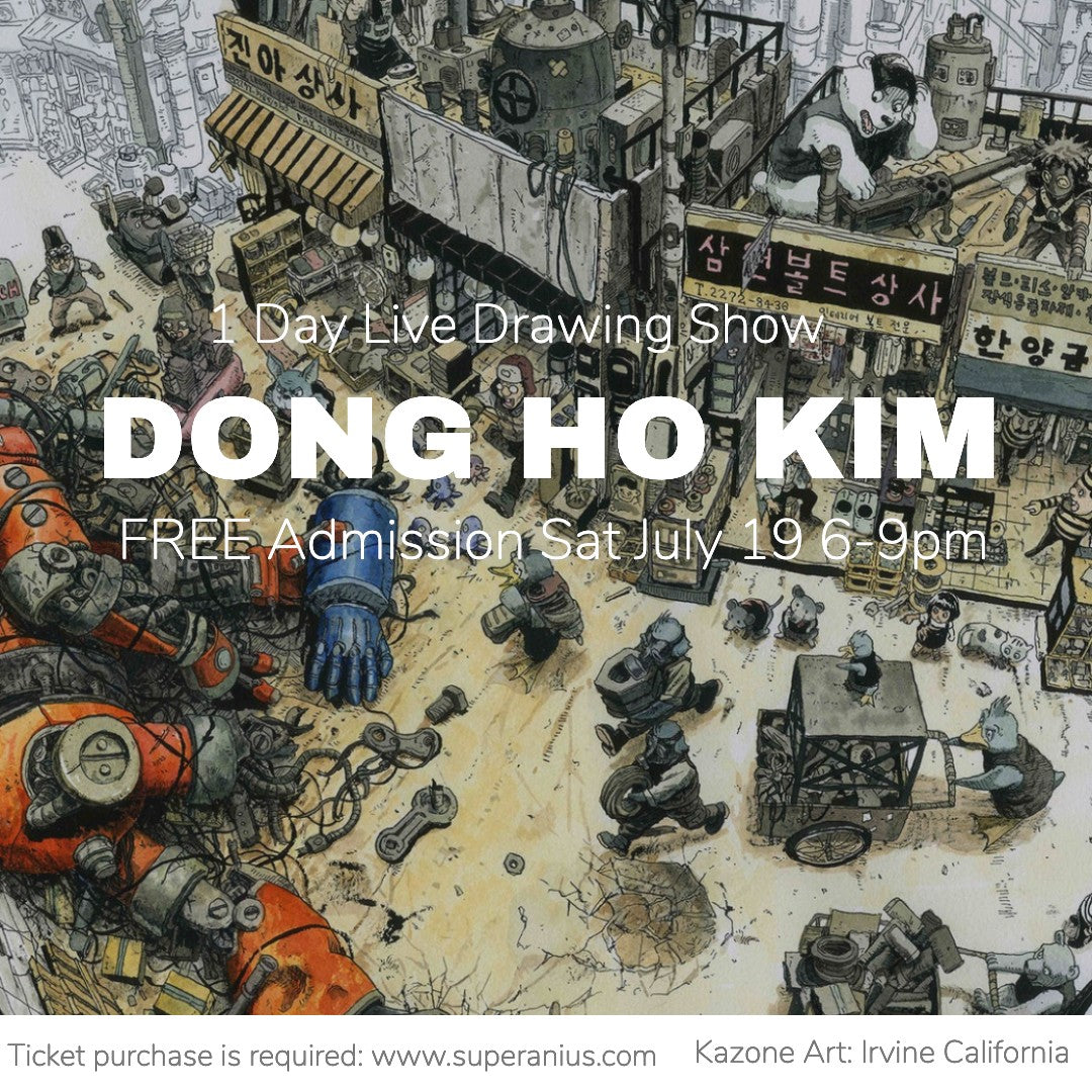 [7/19] FREE 1 Day Live Drawing Show with Superani: Dong Ho Kim, Hyun Jin Kim, Stonehouse
