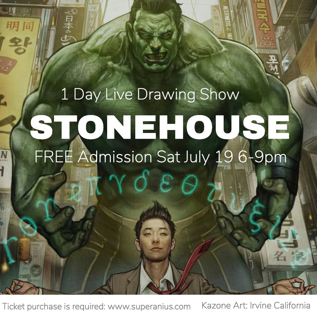 [7/19] FREE 1 Day Live Drawing Show with Superani: Dong Ho Kim, Hyun Jin Kim, Stonehouse