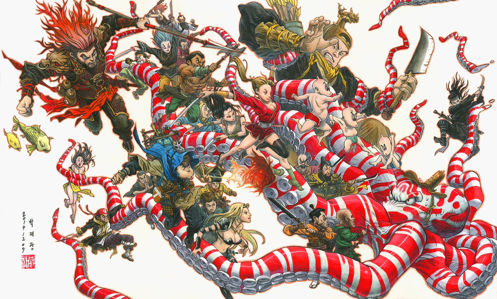 Jae Kwang Park's commission [Size 15.5"x21.4"]